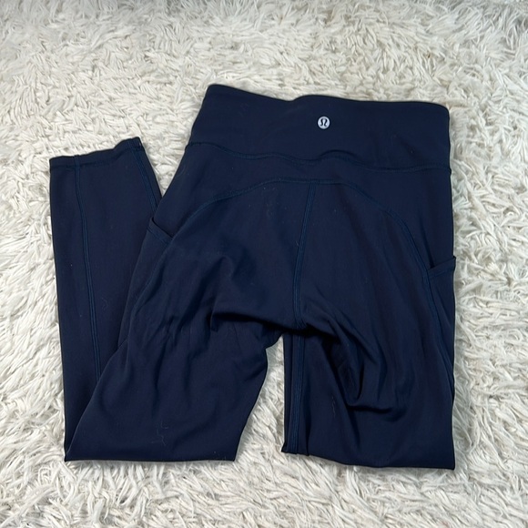 Lululemon Invigorate High-Rise Crop 23" True Navy - Picture 4 of 6